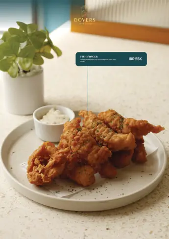 Menu Dovers halaman 8: Snacks & Starters