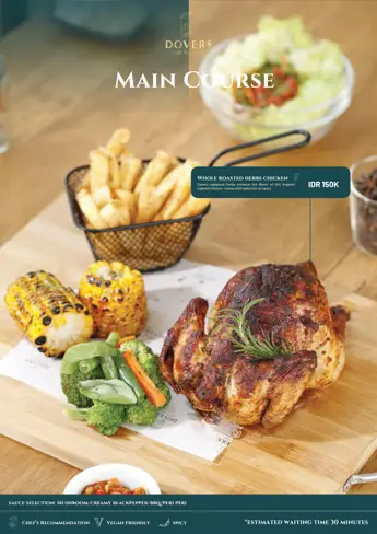 Menu Dovers halaman 11: Main Course